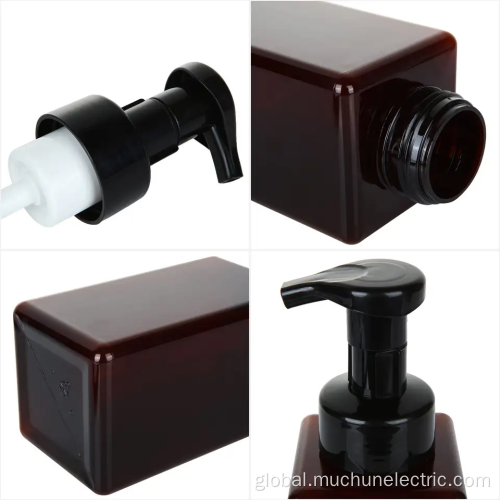 Soap Plastic Foam Dispensers Pump Bottle PETG Empty Square Foam Top Pump Bottle Supplier